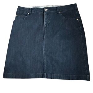 Izod Dark Wash Denim Skirt - Size 12